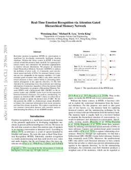 Real-Time Emotion Recognition via Attention Gated Hierarchical Memory
  Network
