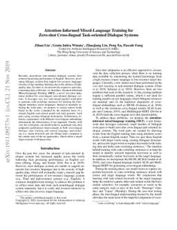Attention-Informed Mixed-Language Training for Zero-shot Cross-lingual
  Task-oriented Dialogue Systems