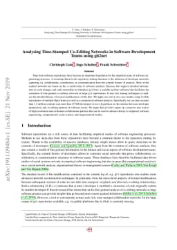 Analysing Time-Stamped Co-Editing Networks in Software Development Teams
  using git2net