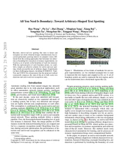All You Need Is Boundary: Toward Arbitrary-Shaped Text Spotting