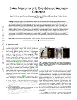 EvAn: Neuromorphic Event-based Anomaly Detection