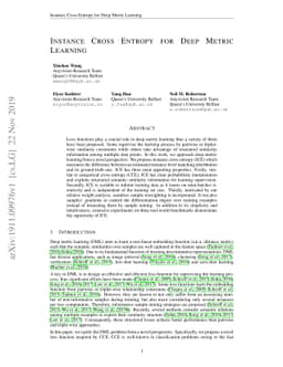 Instance Cross Entropy for Deep Metric Learning