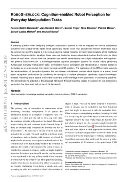 RoboSherlock: Cognition-enabled Robot Perception for Everyday
  Manipulation Tasks