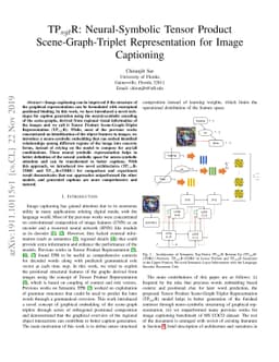 TPsgtR: Neural-Symbolic Tensor Product Scene-Graph-Triplet
  Representation for Image Captioning