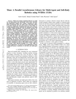 Titan: A Parallel Asynchronous Library for Multi-Agent and Soft-Body
  Robotics using NVIDIA CUDA