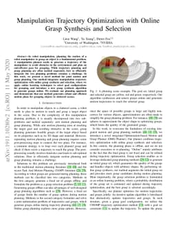 Manipulation Trajectory Optimization with Online Grasp Synthesis and
  Selection