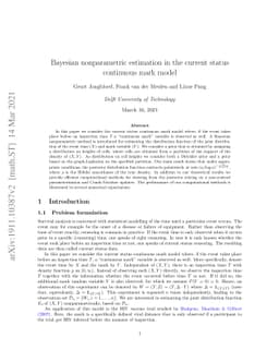 Bayesian nonparametric estimation in the current status continuous mark
  model