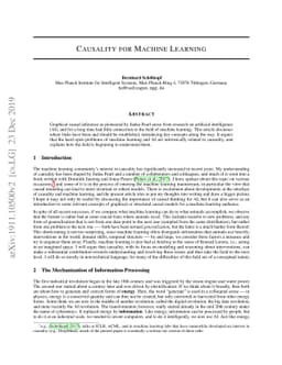 Causality for Machine Learning
