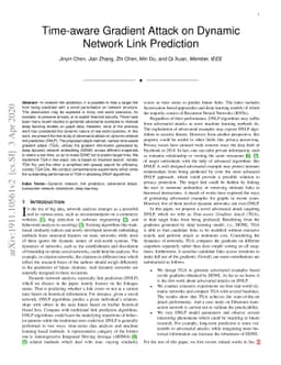 Time-aware Gradient Attack on Dynamic Network Link Prediction