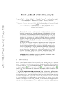 Facial Landmark Correlation Analysis