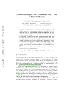 Estimating People Flows to Better Count Them in Crowded Scenes