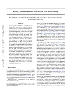 Scaling Out-of-Distribution Detection for Real-World Settings