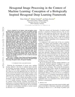 Hexagonal Image Processing in the Context of Machine Learning:
  Conception of a Biologically Inspired Hexagonal Deep Learning Framework