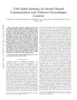 UAV-Aided Jamming for Secure Ground Communication with Unknown
  Eavesdropper Location