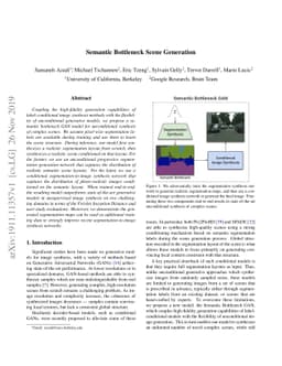 Semantic Bottleneck Scene Generation