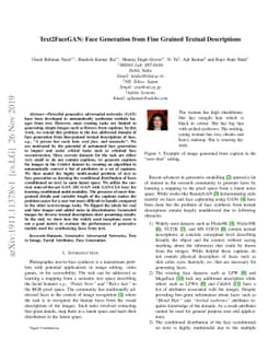 Text2FaceGAN: Face Generation from Fine Grained Textual Descriptions