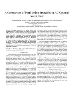 A Comparison of Partitioning Strategies in AC Optimal Power Flow