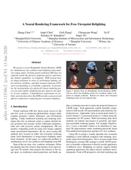 A Neural Rendering Framework for Free-Viewpoint Relighting
