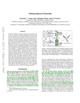 Lifelong Spectral Clustering