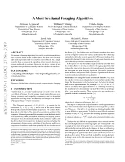 A Most Irrational Foraging Algorithm
