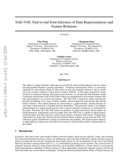 SAG-VAE: End-to-end Joint Inference of Data Representations and Feature
  Relations