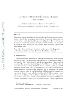 Goodness-of-fit test for the bivariate Hermite distribution