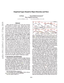 Empirical Upper Bound in Object Detection and More