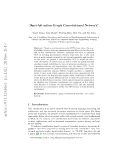 Dual-Attention Graph Convolutional Network