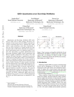 QKD: Quantization-aware Knowledge Distillation