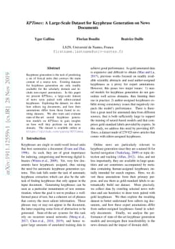 KPTimes: A Large-Scale Dataset for Keyphrase Generation on News
  Documents