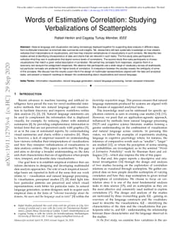 Words of Estimative Correlation: Studying Verbalizations of Scatterplots