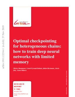 Optimal checkpointing for heterogeneous chains: how to train deep neural
  networks with limited memory