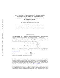 Non parametric estimation of residual-past entropy, mean residual-past
  lifetime, residual-past inaccuracy measure and asymptotic limits