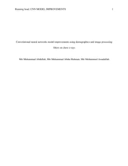 Convolutional neural networks model improvements using demographics and
  image processing filters on chest x-rays