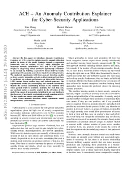 ACE -- An Anomaly Contribution Explainer for Cyber-Security Applications