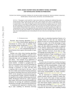 Topic-aware chatbot using Recurrent Neural Networks and Nonnegative
  Matrix Factorization