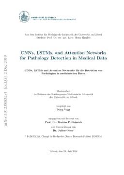 CNNs, LSTMs, and Attention Networks for Pathology Detection in Medical
  Data
