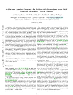 A Machine Learning Framework for Solving High-Dimensional Mean Field
  Game and Mean Field Control Problems