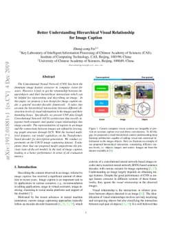 Better Understanding Hierarchical Visual Relationship for Image Caption