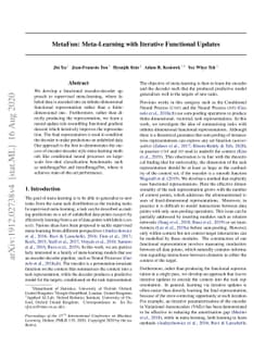 MetaFun: Meta-Learning with Iterative Functional Updates