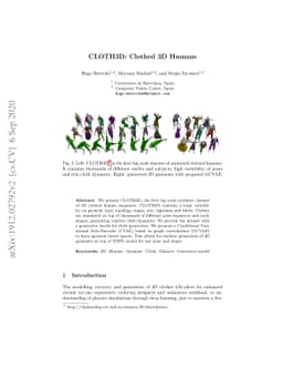 CLOTH3D: Clothed 3D Humans