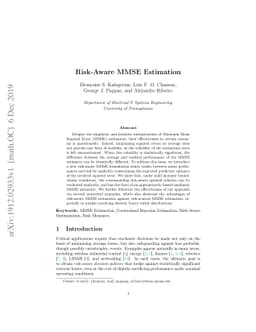 Risk-Aware MMSE Estimation