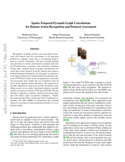 Spatio-Temporal Pyramid Graph Convolutions for Human Action Recognition
  and Postural Assessment