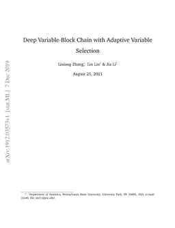 Deep Variable-Block Chain with Adaptive Variable Selection
