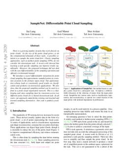 SampleNet: Differentiable Point Cloud Sampling