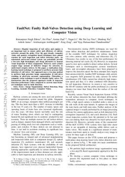 FaultNet: Faulty Rail-Valves Detection using Deep Learning and Computer
  Vision