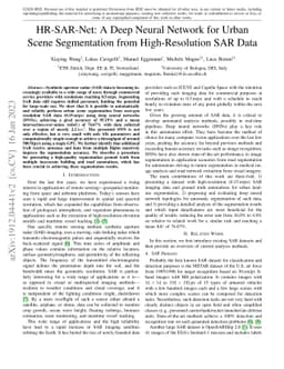 HR-SAR-Net: A Deep Neural Network for Urban Scene Segmentation from
  High-Resolution SAR Data