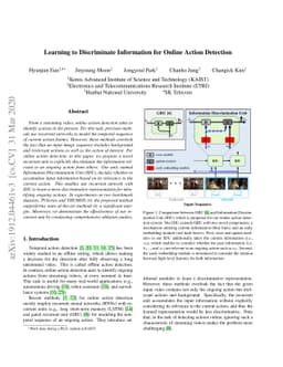Learning to Discriminate Information for Online Action Detection