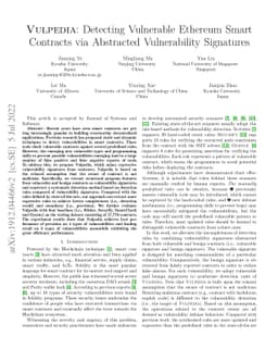 Vulpedia: Detecting Vulnerable Ethereum Smart Contracts via Abstracted
  Vulnerability Signatures