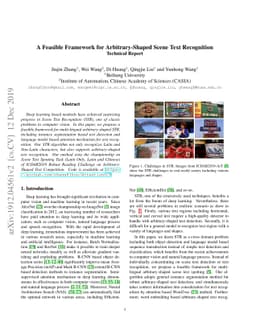 A Feasible Framework for Arbitrary-Shaped Scene Text Recognition